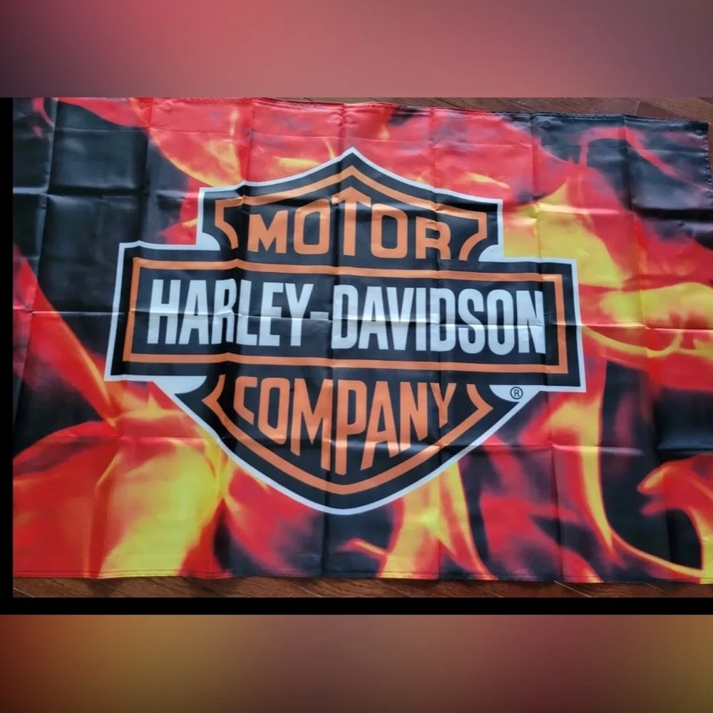 Harley Davidson Flag Double Sided New 5ft By 3 New motorcycle